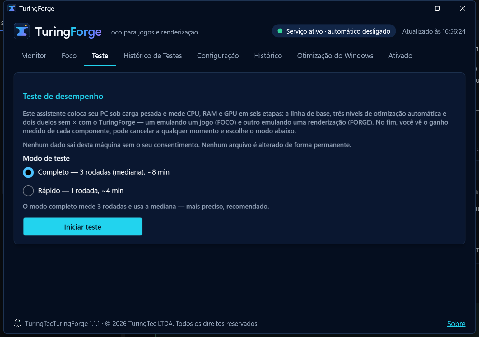 Como rodar e quanto tempo leva