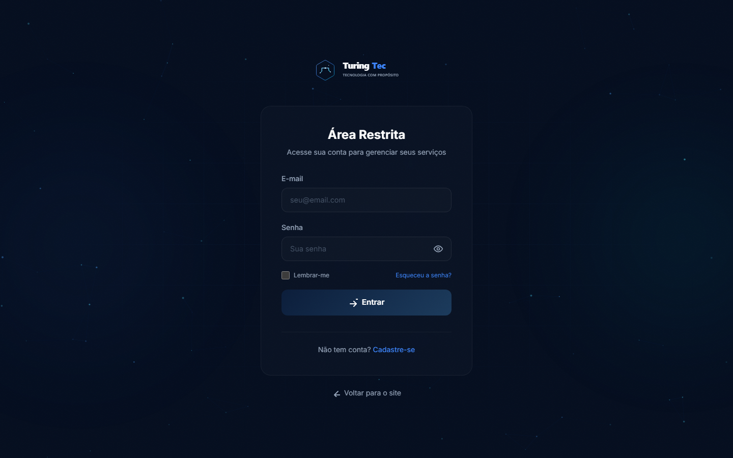 Entrar e a verificação em duas etapas
